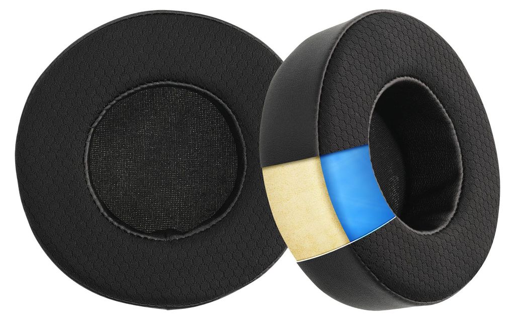 kwmobile 2x Kunstleder Ohr Polster für Corsair Virtuoso RGB Wireless Ohrpolster - Ersatz Ohrpolster - Kopfhörer Ersatzteile - Kopfhörer Ersatzpo...