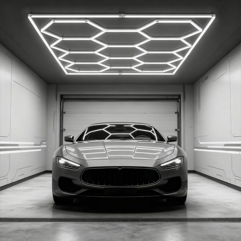 Stropní světlo LZQ LED Hexagon - 14 panelů s rámečkem, Obrázek produktu 