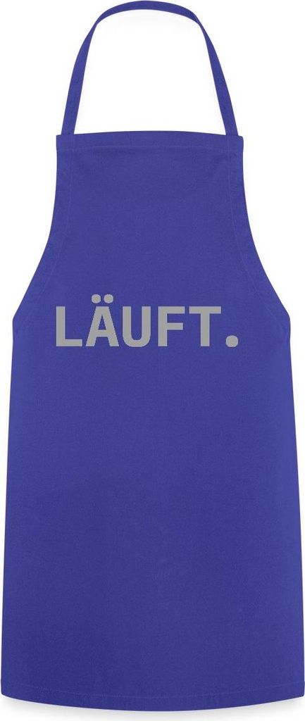 Spreadshirt Stromberg Läuft Kochschürze, One size, Royalblau