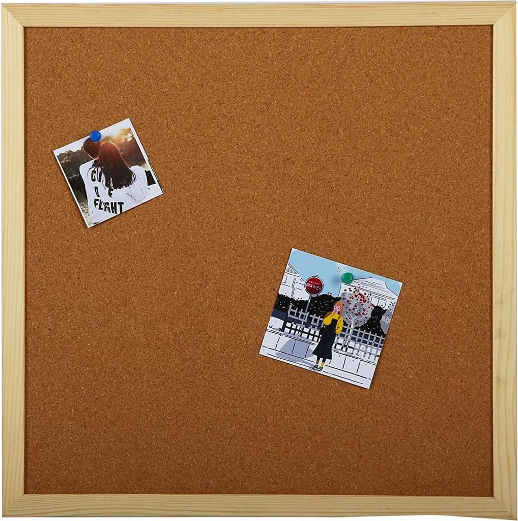 Whiteboard Korkboard Insteckboard Set 120x40cm Holz Kombi-Board inklusive Pinn- und Magnethalter