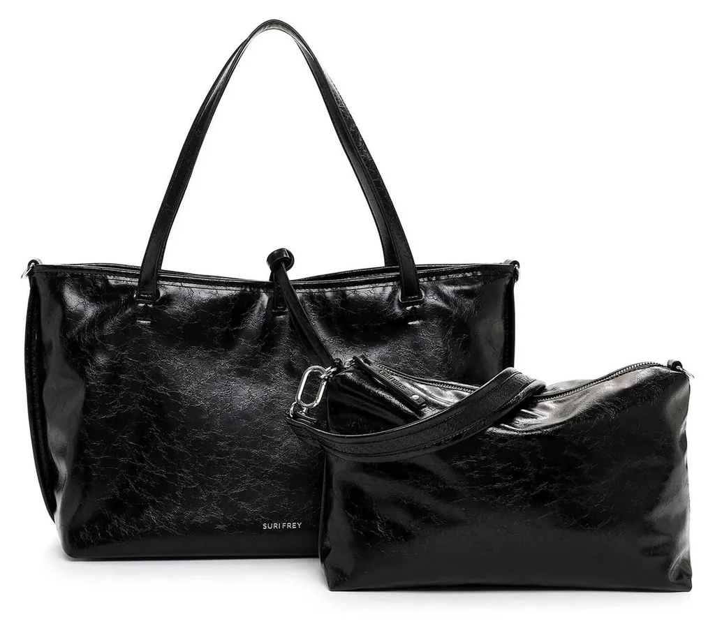 SURI FREY Fany Cityshopper Noir - Sac à épaule bandoulière élégant