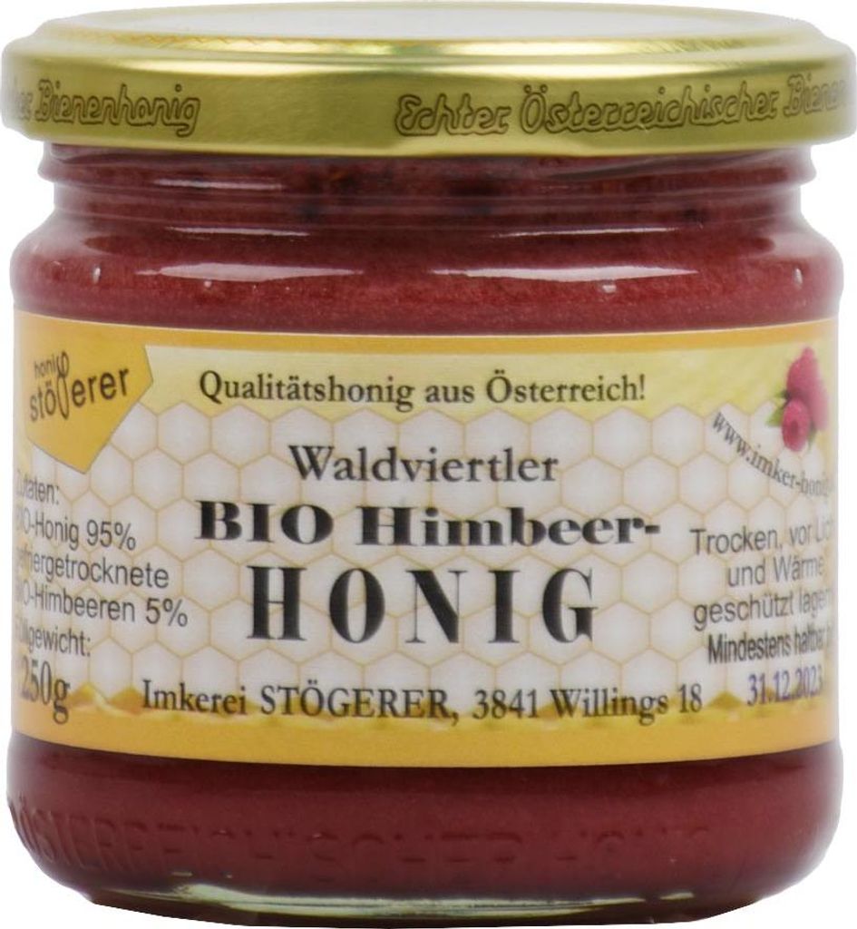 Honig mit Himbeeren 250g Produktbild 
