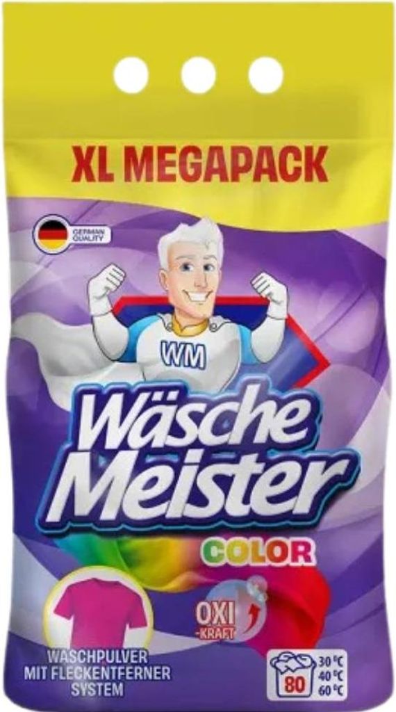 WäscheMeister Colorwaschpulver 6 kg Produktbild 