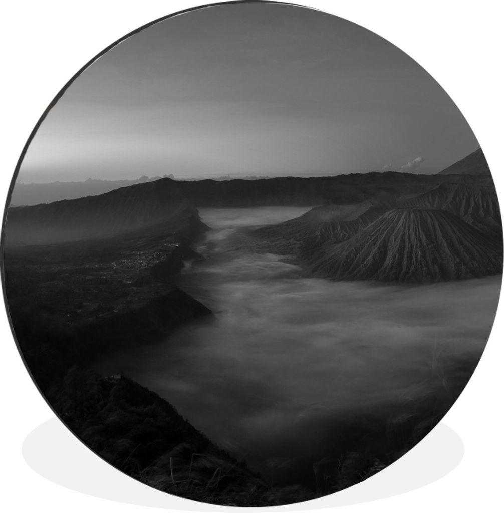 MuchoWow - Wand Bild - Wohnzimmer - Runde Bilder - Alubilder - Kunst für zu Hause - Aluminium - Wanddekoration