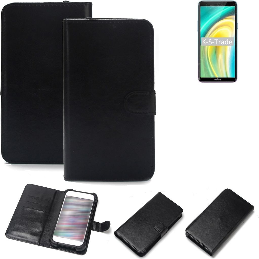 K-S-Trade Handyhülle Schutzhülle kompatibel mit TP-LINK Neffos A5 Handy Schutz Hülle Handyhülle Bumper schwarz 1x