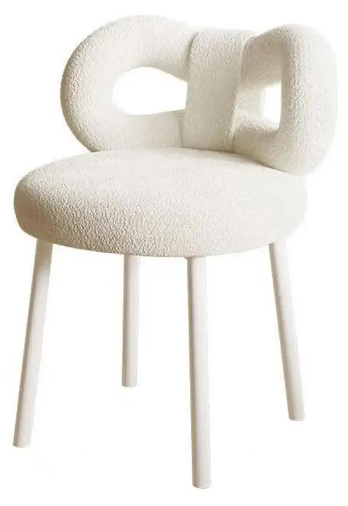 Canapé Blanc Cosy pour Salon Moderne - Détente Luxueuse et Design Incurvé