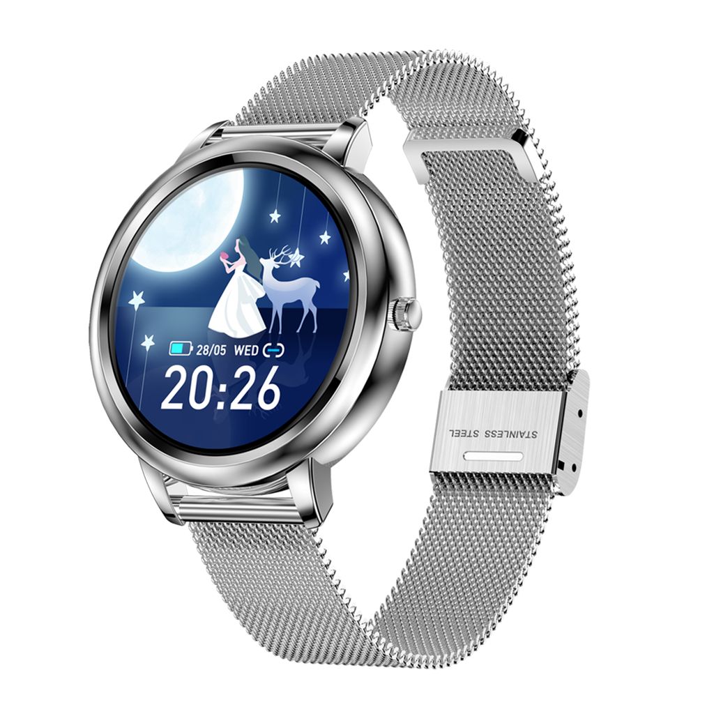 MK20 Bluetooth Smartwatch Armband Pulsuhr Blutdruck Herren Damen Fitness Tracker 