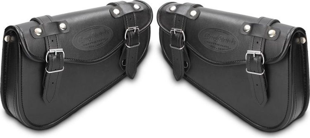 Motorrad Satteltaschen Paar für Custom Bikes Arizona # schwarz