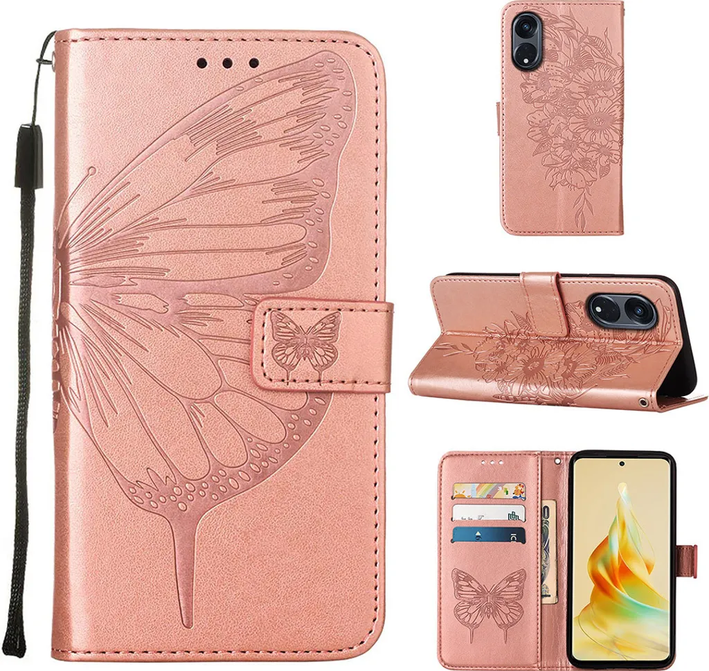 Custodia Wallet OPPO Reno8 T 5G Pink Butterfly: Recensione e Dettagli
