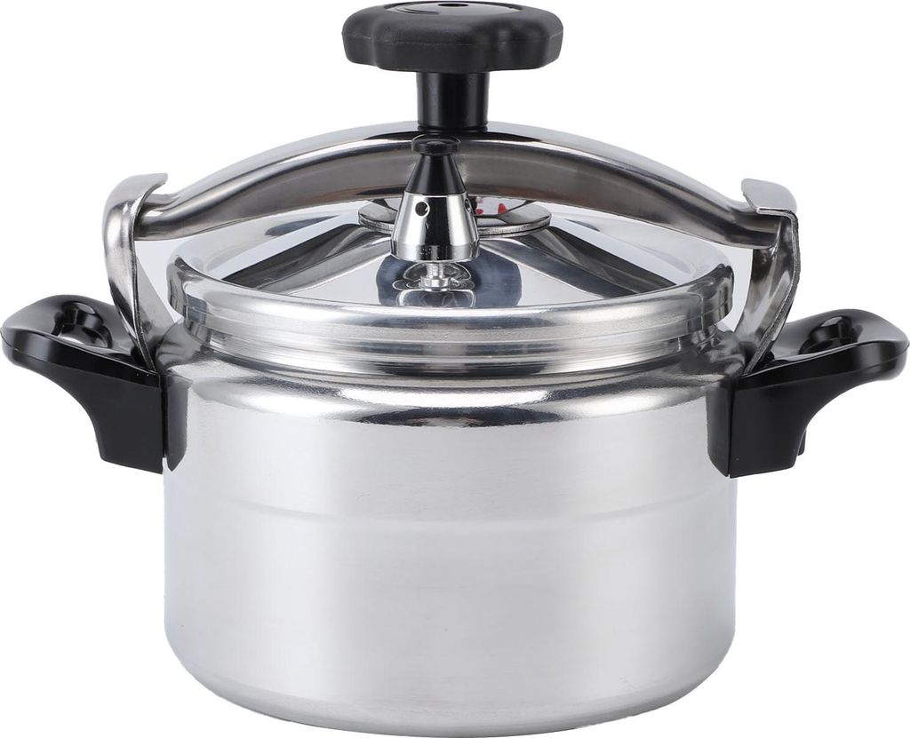 Schnellkochtopf universelle Verbindungsboden unten leicht zu ?ffnen und schlie?en Aluminium Canner fr Gasbooktops flacher obere Induktion 5L 8.7in