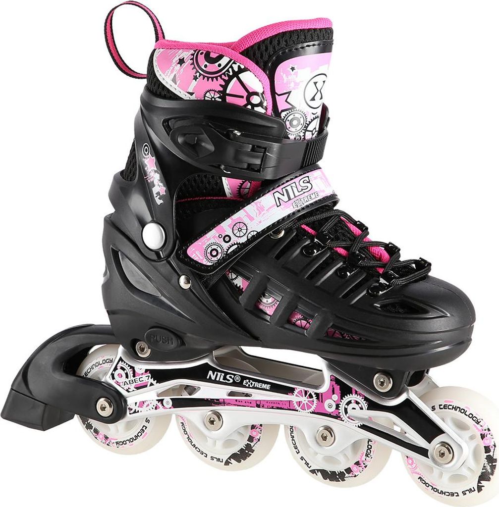 NH10905 4-in-1-Inline-Skates mit rosa LED-Größe M (35–38) Produktbild 