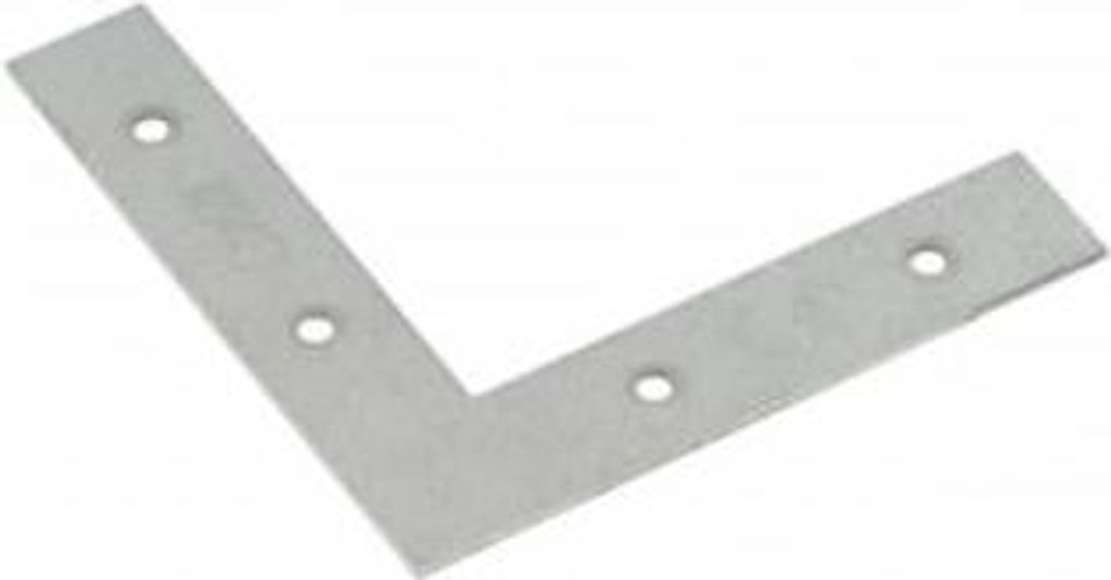 50x Möbelwinkel 60x60x10mm galvanisch verzinkt Flachwinkel Produktbild 