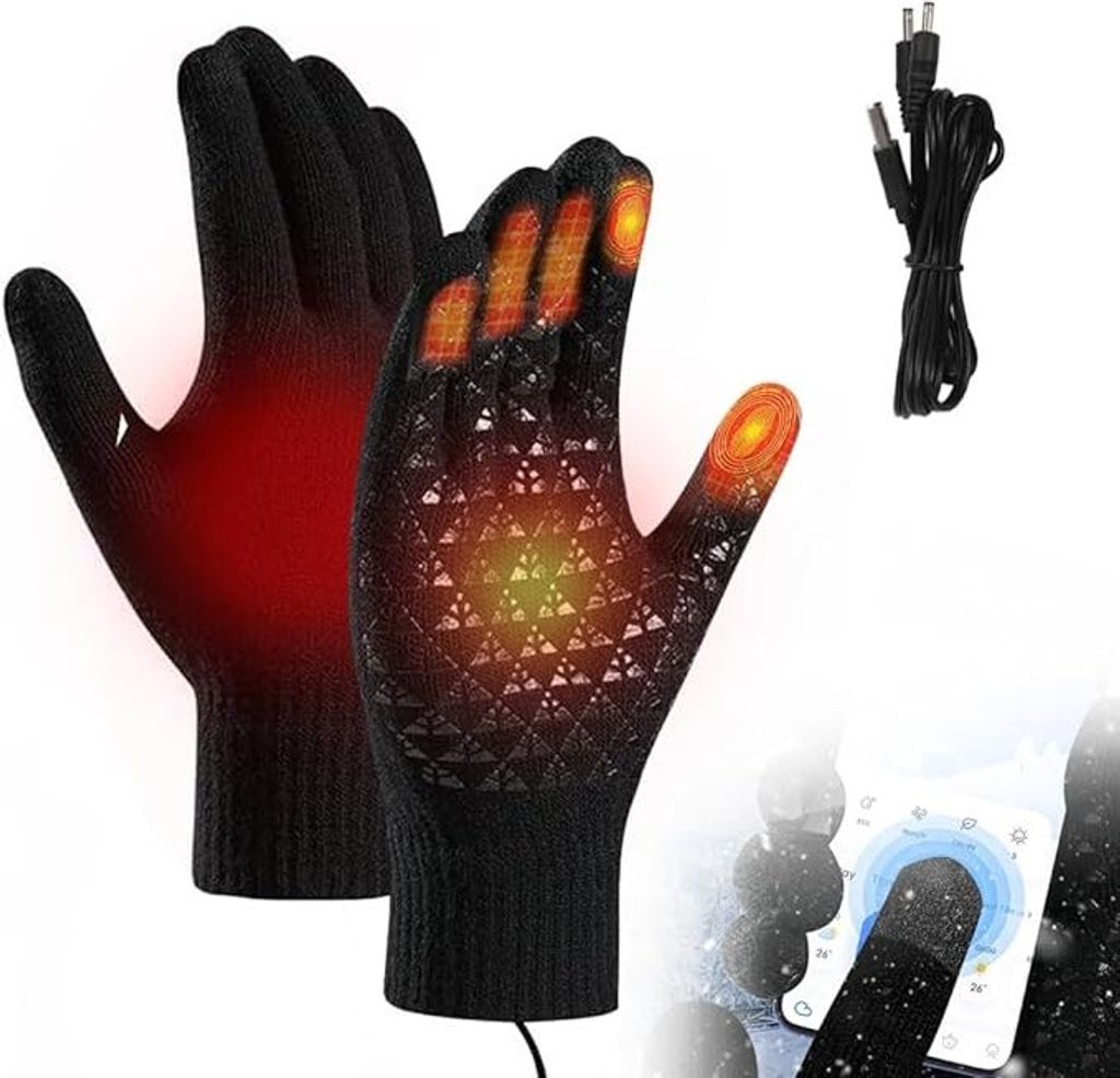 Beheizte Handschuhe, USB Beheizte Handschuhe für Männer und Produktbild 