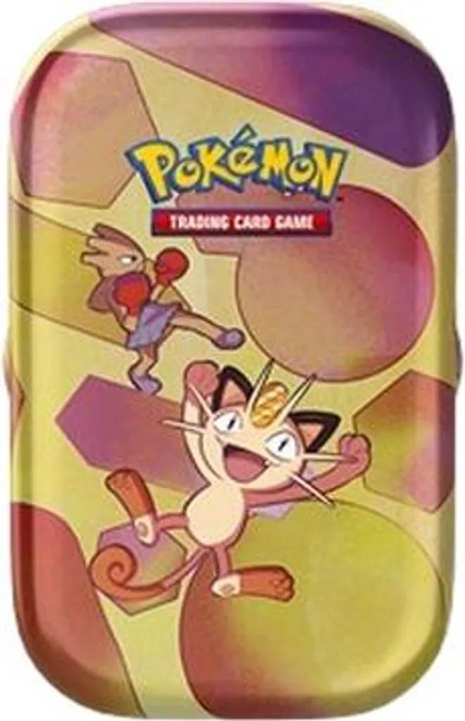 Pokémon Meowth Mini Tin Box JCC Scellée avec Booster et Pièce