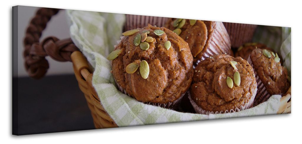 Leinwanddruck „Küchen-Cupcakes-Süßigkeiten“ 120x40