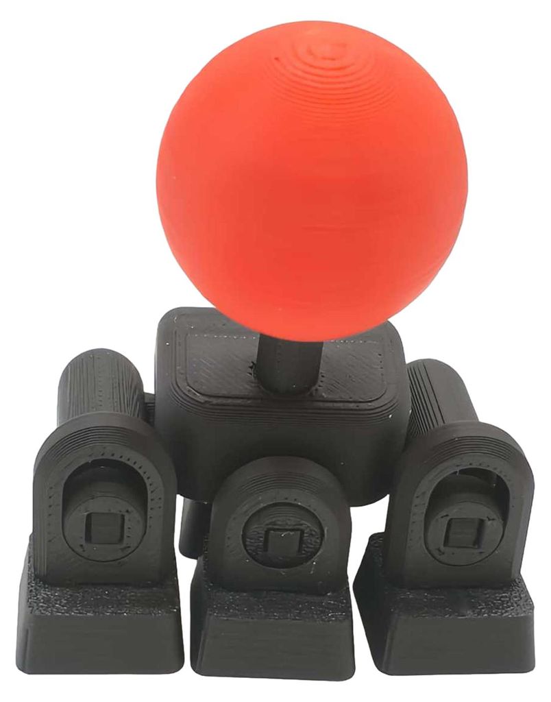 Vintage-Game-Joystick-Tastenkappe, 3D-gedruckt, neuartige mechanische Tastatur-Tastenkappe, 4-Tasten-Verbindung, Mini-Kampfcontroller-Tastenaufsatz...