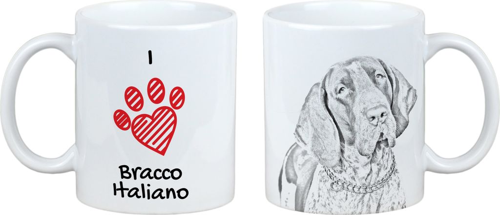 Italienischer Vorstehhund - Tasse mit Hund, entzückende Tasse mit Grafik, Geschenk mit Ihrem Foto von der Marke Art-Dog