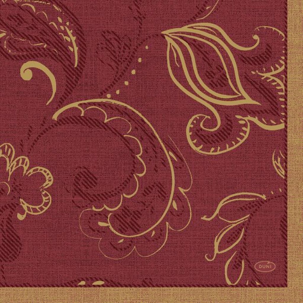 240 Duni Tissue-Servietten 33 x 33 cm Golden Grace Bordeaux 3-lagig