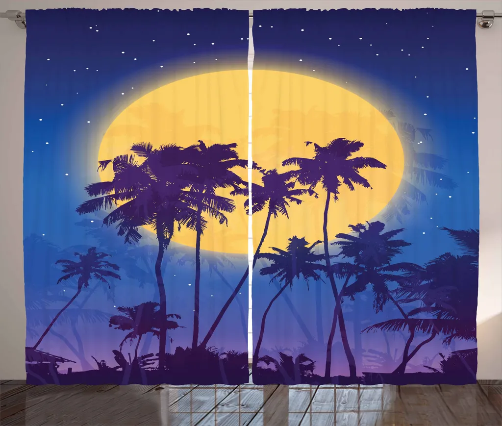 Tenda con Passanti ABAKUHAUS Festa sull'Isola - 280 x 175 cm Navy