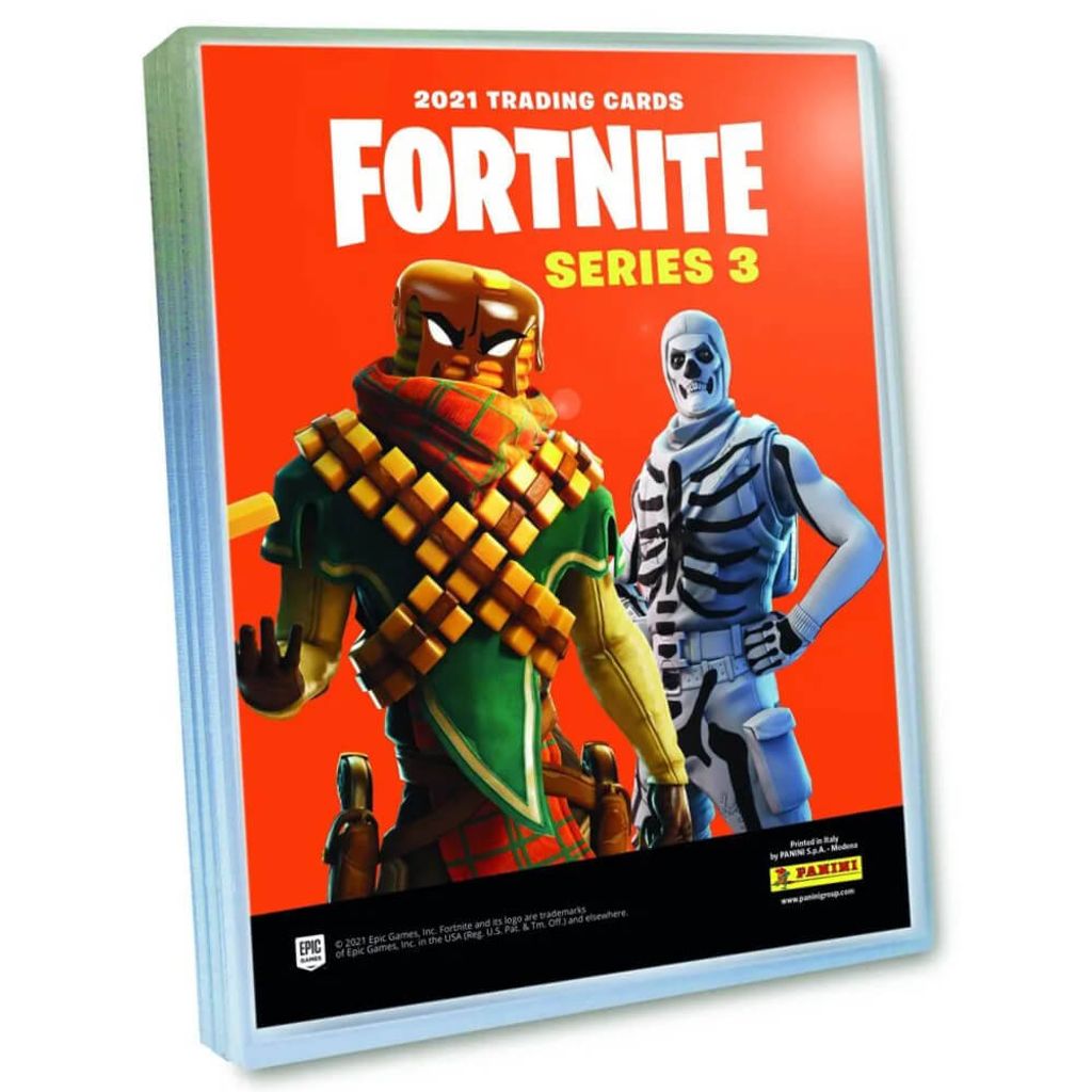 Panini Fortnite Karten Serie 3 (2022) - Fortnite Trading Cards Sammelkarten - 1 Sammelmappe