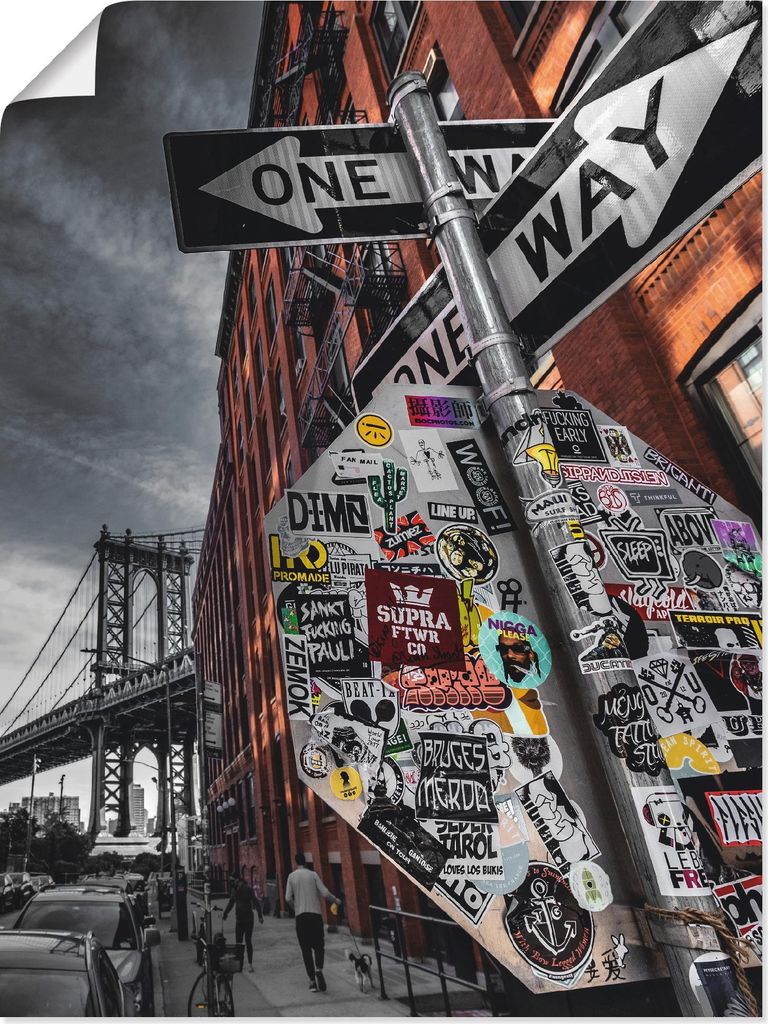 ARTland Poster New York Street Fotografie Größe: 60x80 cm