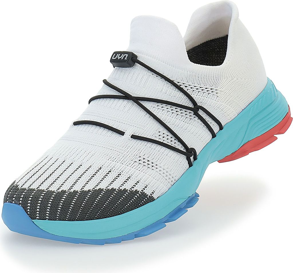 UYN Free Flow Tune XC Sneaker mit türkisfarbener Sohle Damen W068 - white/grey 38