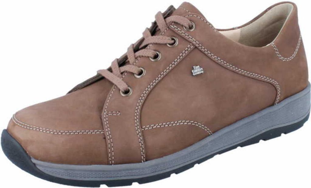 Finn Comfort Saragossa Herren Schnürer, Bequem, Leder, Braun, NEU - Herrenschuhe Bequemschuhe, Braun, leder (cherokee)