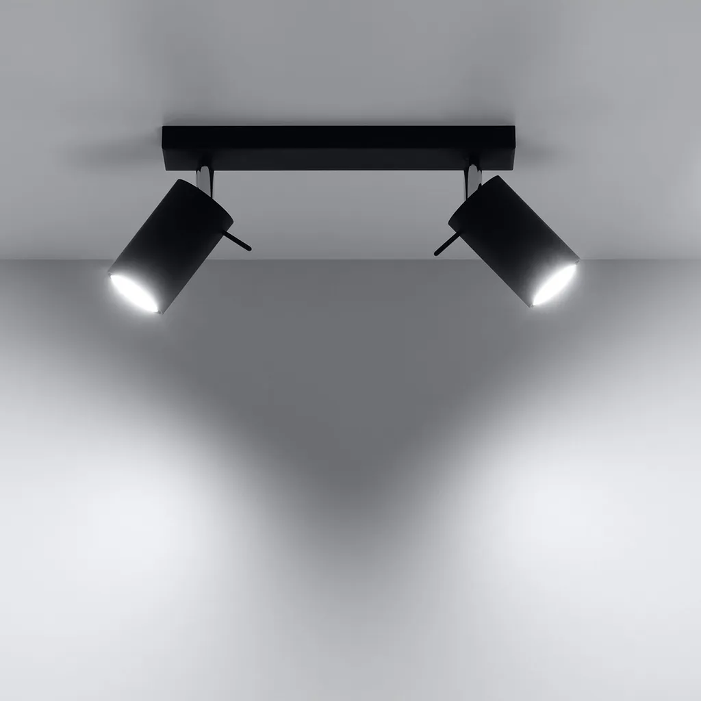 Sollux Lighting RING 2 SL.0092 | Offerta Lampada Soffitto Nera - 16