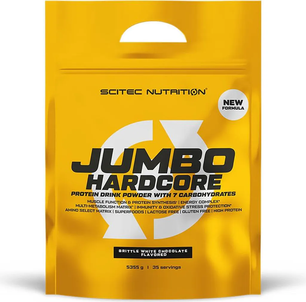 Jumbo Hardcore Scitec Nutrition Gainer 5,35kg - Saveur Chocolat Blanc