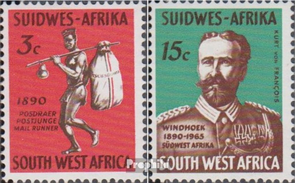 Briefmarken Namibia - Südwestafrika 1965 Mi 325-326 Produktbild 