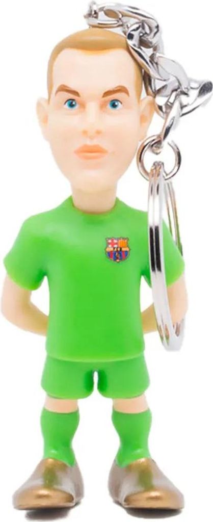 Minix Ter Stegen Fc Barcelona Schlüsselanhänger 7 Cm Grün Grün One Size