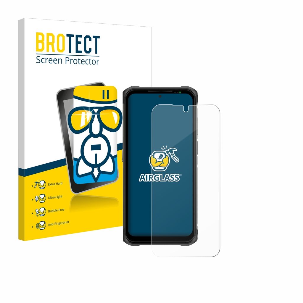 BROTECT Schutzglas für Ulefone Armor 12S Schutzfolie Panzer Folie Glas Display Schutz klar