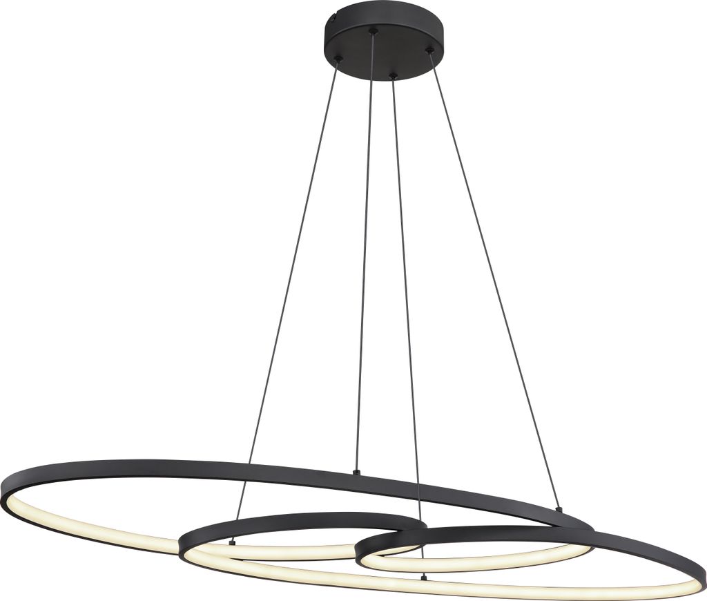 Globo Lighting Hängeleuchte Metall schwarz matt, LED Produktbild 