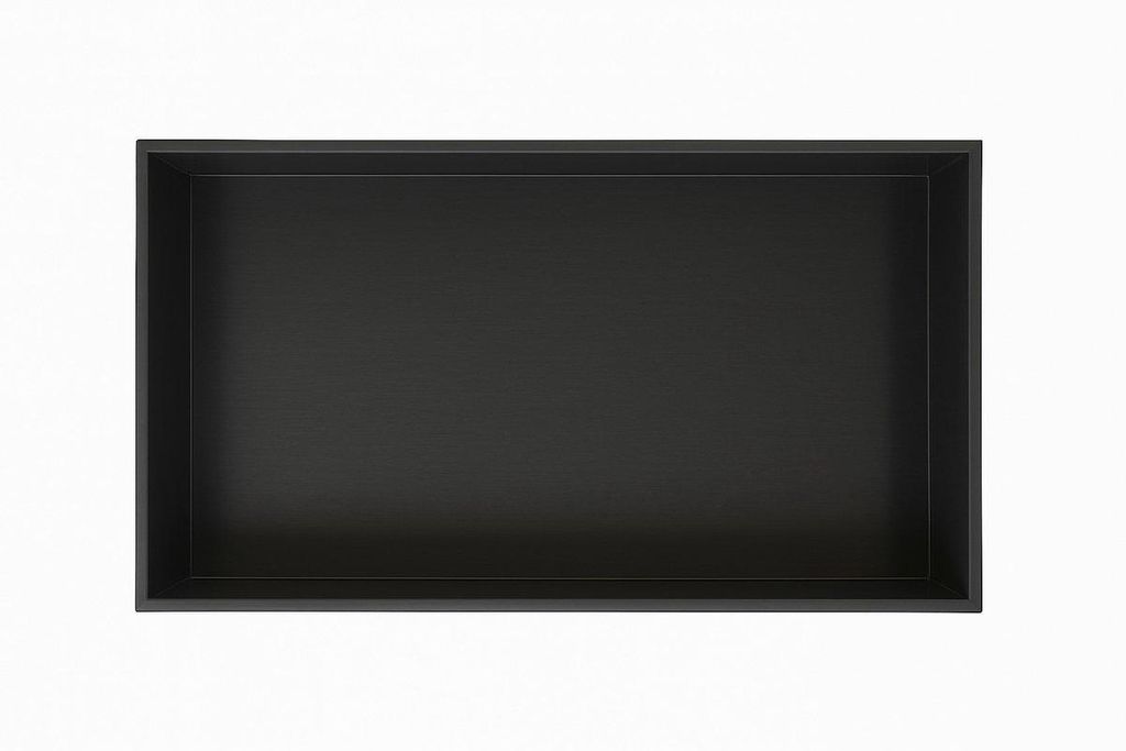 Profielenloods – Einbaunische - Schwarz 60 x 30 x 8,5 cm – Edelstahl