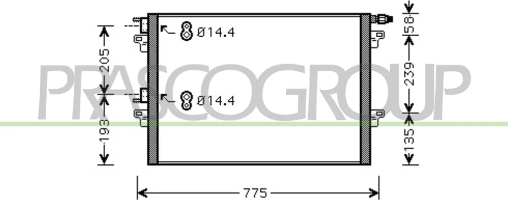 Condenseur RN154C002 en Aluminium Durable pour Espace IV OE 8200033733
