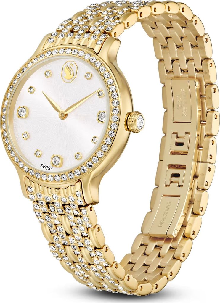 Swarovski Uhr Uni Imber 31 mm Kristall‐Armbanduhr Gold‐Ton 5718169