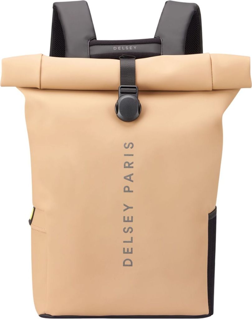 DELSEY PARIS Freizeitrucksack Rucksack mit Laptopfach Turenne Soft Rolltop Backpack 26L Beige hellbraun