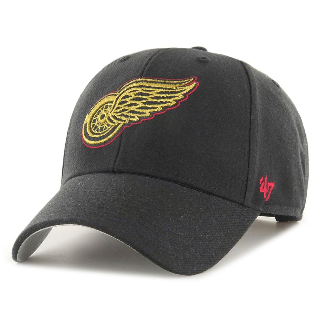 Detroit Red Wings NHL '47 MVP Metallic Snap Black 56-61 cm Kappe