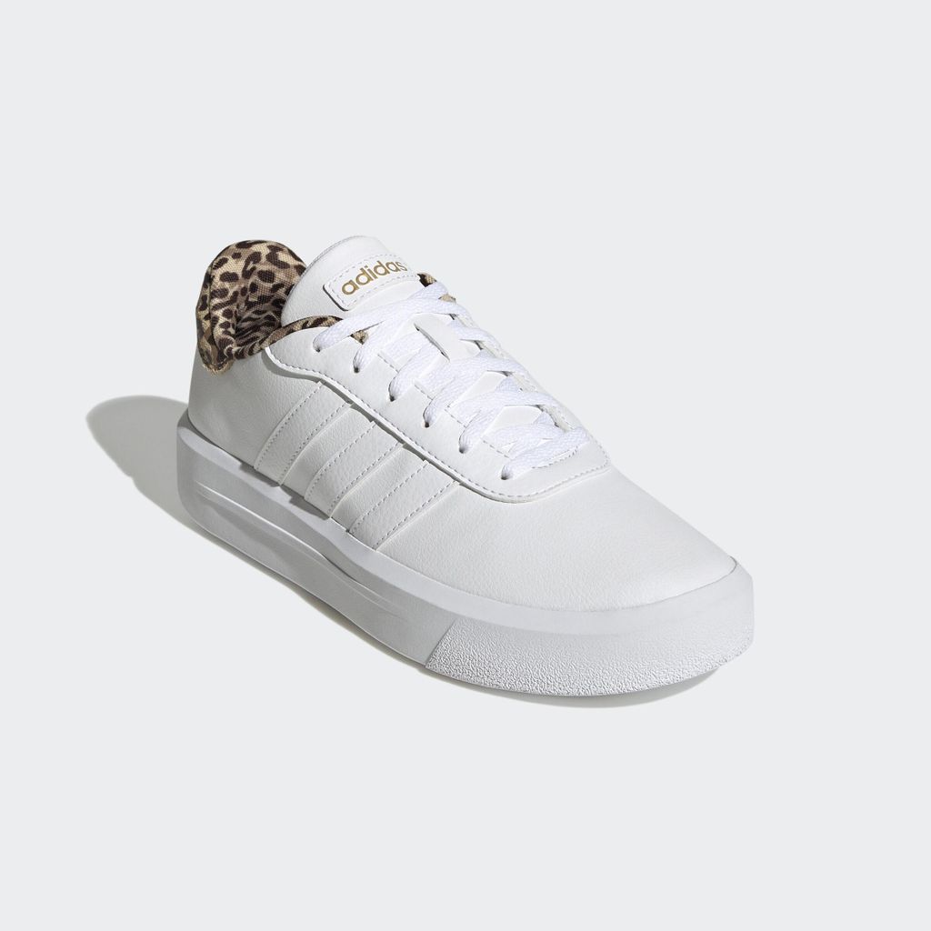 Adidas Damen Sneaker COURT PLATFORM 40198-4, 40198-4.5, 40198-5, 40198-5.5, 40198-6, 40198-6.5, 40198-7, 40198-7.5 ADI-GW9786 ftwwht/ftwwht/goldmt 6