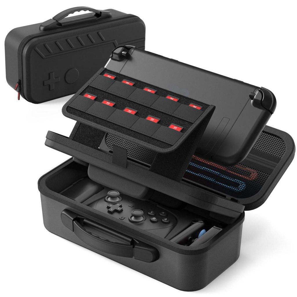 Tragetasche für Nintendo Switch 2 Transport Aufbewahrung Konsole Zubehör Schwarz