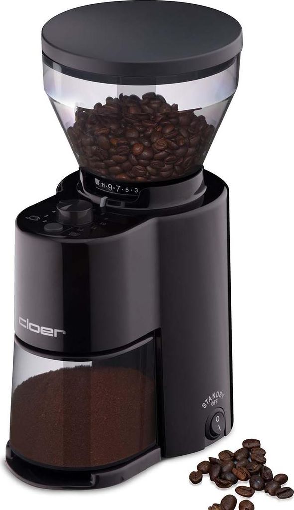 Cloer 7520 Elektrische Kaffeemühle mit Kegelmahlwerk aus Produktbild 