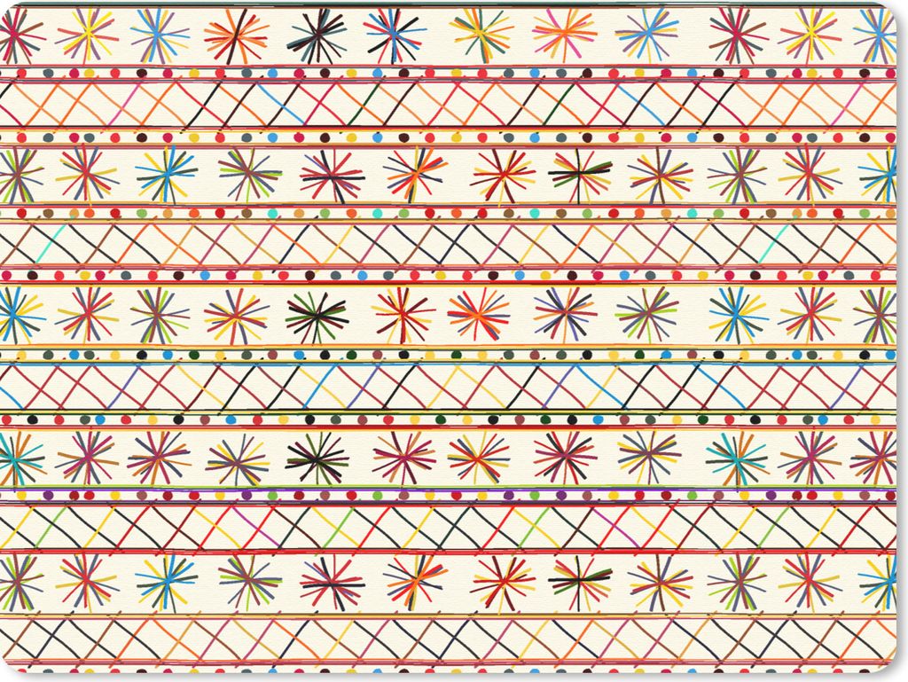 MuchoWow Mauspad Mousepad Regenbogen - Südamerika - Muster 23x19 cm - Mousepads - Maus Mat - Pad - Mausunterlage - Schreibtischunterlage - Mauspad