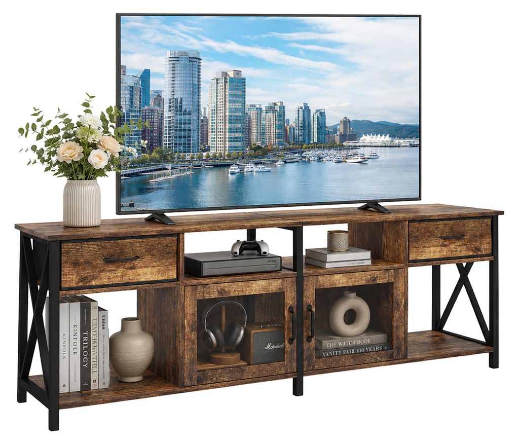 Relaxdays, komoda pod telewizor, wymiary: 60 x 180 x 40 cm, Zdjęcie produktu  Obraz wygenerowany przez AI