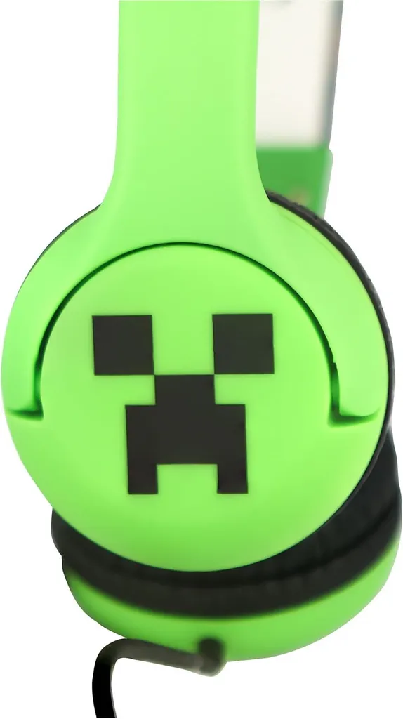 Casque audio enfant Minecraft Creeper supra-auriculaire filaire vert