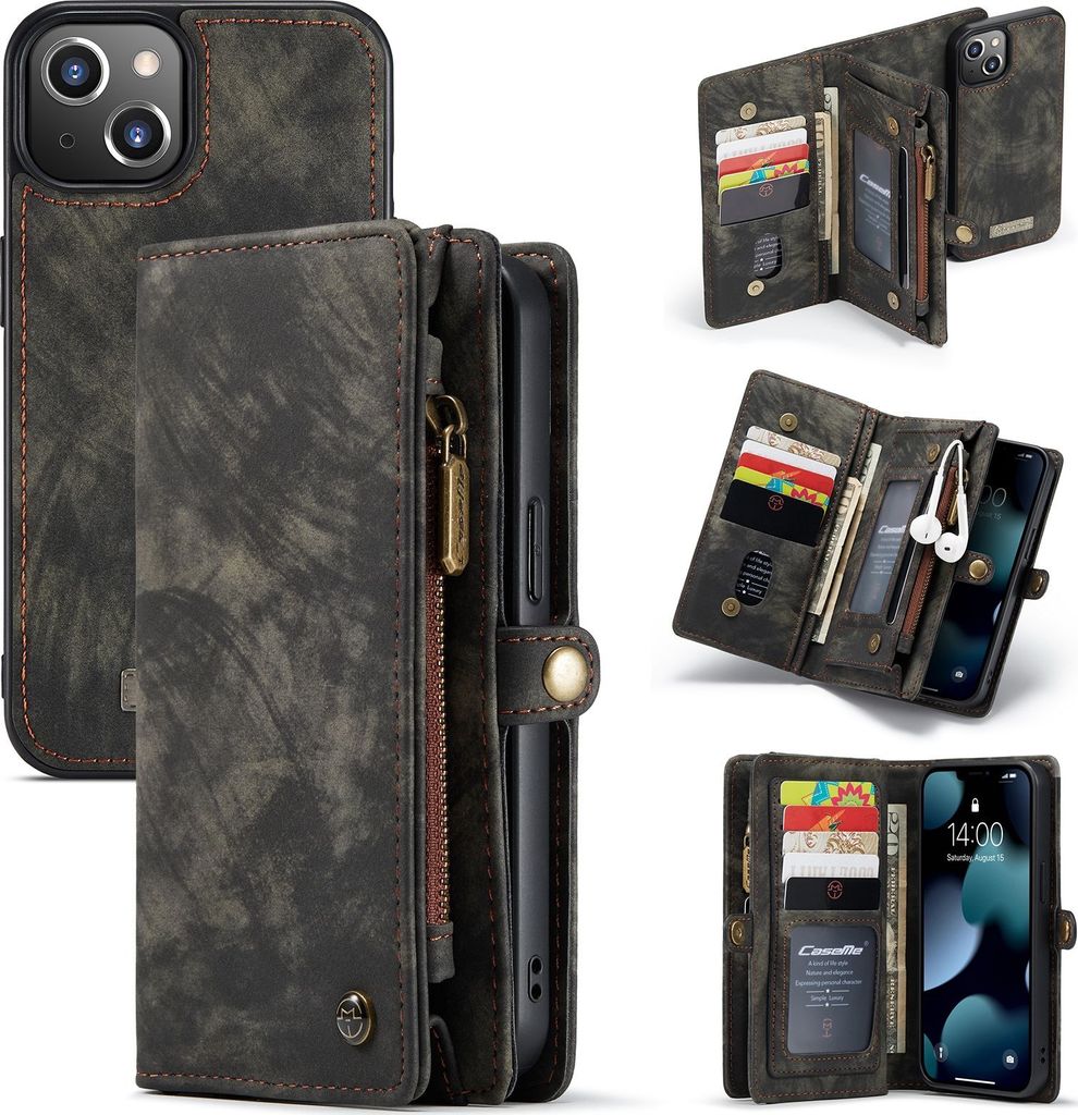 Caseme 008 iPhone 13 Mini Hülle Abnehmbare 2in1 Klapphülle Produktbild 