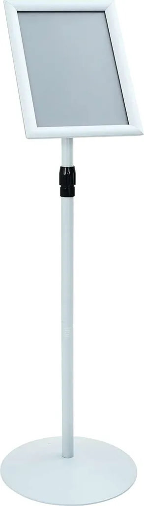 Piantana Porta Poster Argento vidaXL 126cm - Acciaio e PVC Alta Qualità