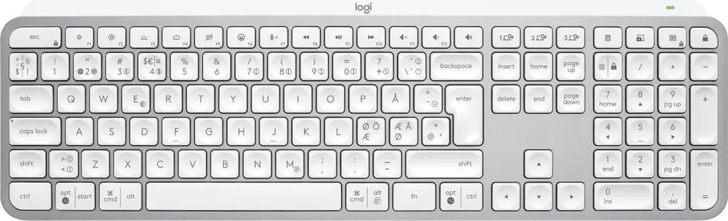 MX Keys S Logitech Gris Plein BT : Clavier Bluetooth à Saisie Silencieuse