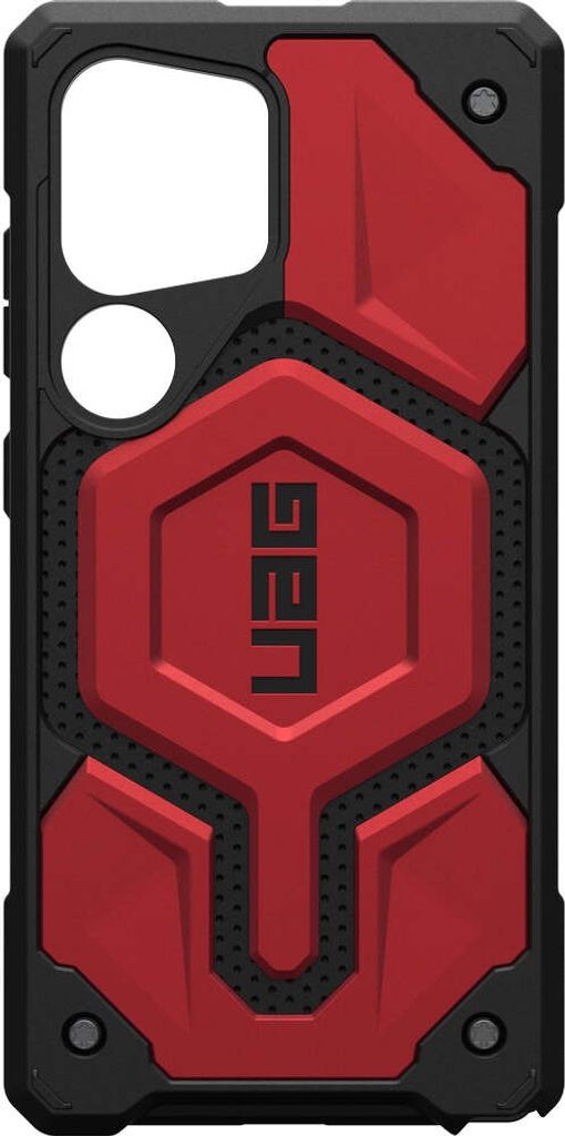 UAG Urban Armor Gear Monarch Pro Samsung Galaxy S25 Ultra 5G mit integriertem magnetischen Modul (karmesinrot)