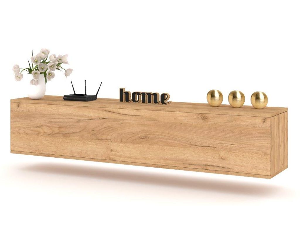 TV-Lowboard Fernsehschrank SIMPLY HÄNGEND Craft Eiche/Craft Produktbild 