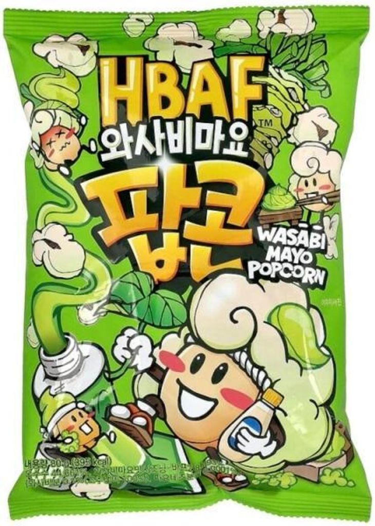 Popcorn - Wasabi-geschmack - 80g - Koreanische Snacks - Mayonnaise